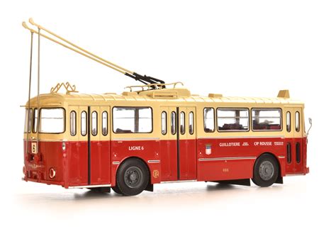 BERLIET VBH 85 TROLLEYBUS LYON LIGNE 6 1963 MINIATURES LYON 1 43