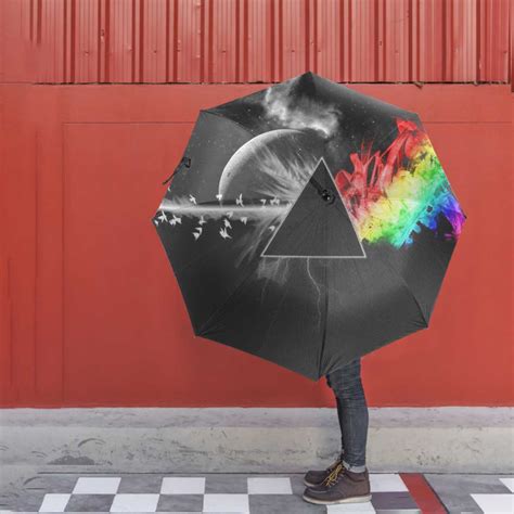 Pink Floyd Umbrella Dark Side Of The Moon In Space Digital Art