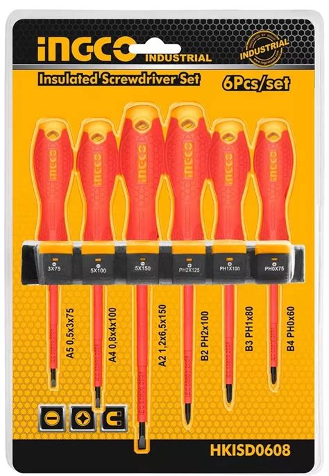 Buy Ingco Hkisd Insulated Screwdriver Set Set Of Online In