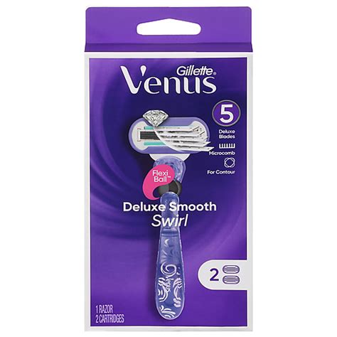 Gillette Venus Deluxe Smooth Swirl Razor 3 Pc Box Shop The MarketPlace