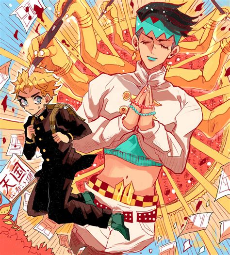 Kishibe Rohan And Hirose Koichi Jojo No Kimyou Na Bouken Drawn By