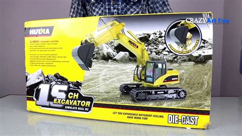 Unboxing My First Huina Excavator 1550 RC YouTube