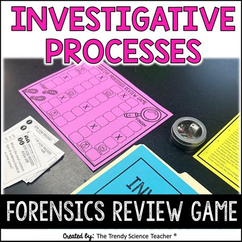 Investigative Processes Forensics Review Game ⋆ The Trendy Science Teacher