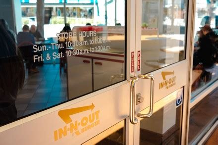 Closeup Shot Iconic Innout Logo Including Editorial Stock Photo - Stock ...