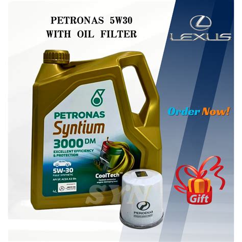 NEW PACKING Petronas Syntium 3000 SN PLUS 5W30 Fully Synthetic Engine