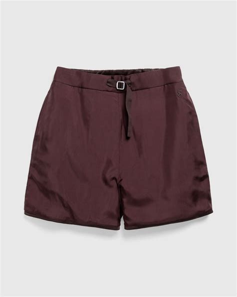 Jil Sander Rayon Shorts Espresso Highsnobiety Shop