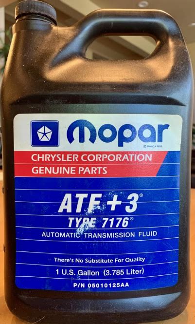 Mopar Automatic Transmission Fluid Encyclopedia MDPI