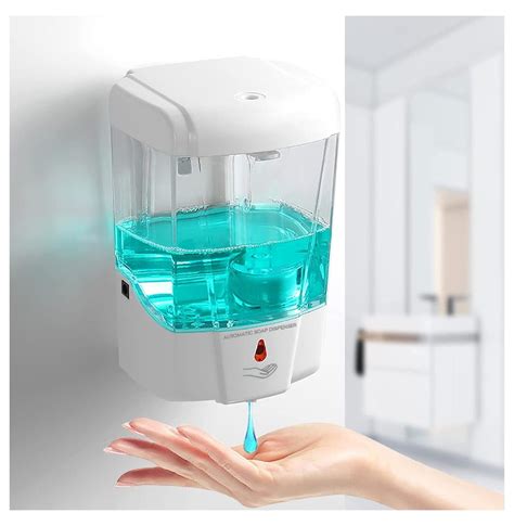 Touchless Automatic Hand Dispenser Gel Wall Mount Hands Soap Dispenser Mounted 700ml For Hotel