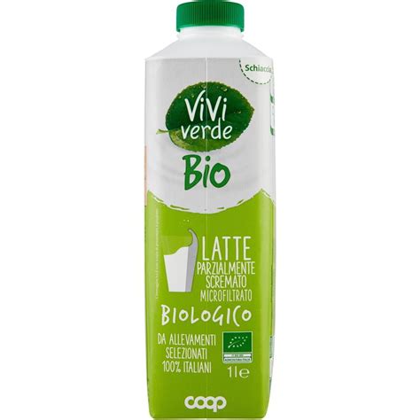 Latte Microfiltrato Parzialmente Scremato COOP VIVI VERDE 1000 ML