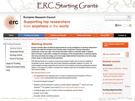 Ppt Erc Starting Grants Powerpoint Presentation Free Download Id1869172