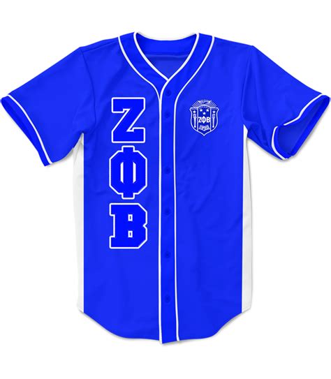 Zeta Phi Beta Embroidered Greek Baseball Jersey Letters Greek Apparel