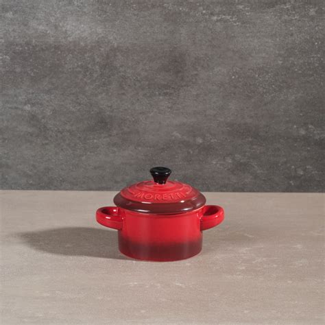 Moretti Casa Stoneware Mini Casserole With Lid Red — Whitehouse And Continental Linen