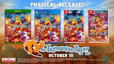 Ty The Tasmanian Tiger Hd Switch Physical Edition Announced Launching October 15 Nintendosoup