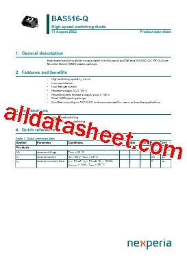 Bas Q Datasheet Pdf Nexperia B V All Rights Reserved