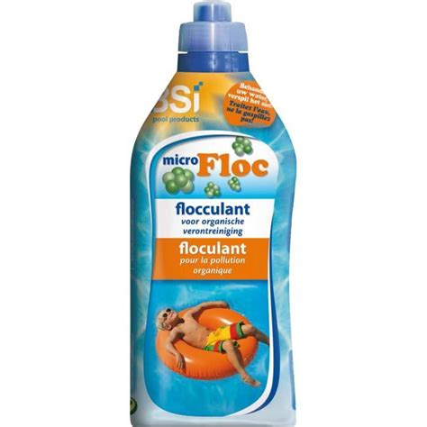 Bsi Nettoyant Pour Piscines Micro Floc Litre Bleu Orange Cdiscount