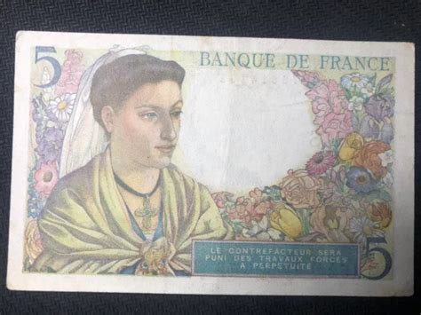 Banque De France Francs Banknote World Money Europe Catalonia