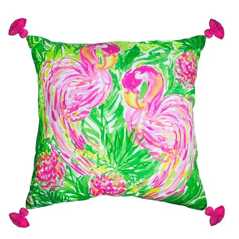 Lilly Pulitzer Pillow X Large Flamingo Lilly Pulitzer Pillows