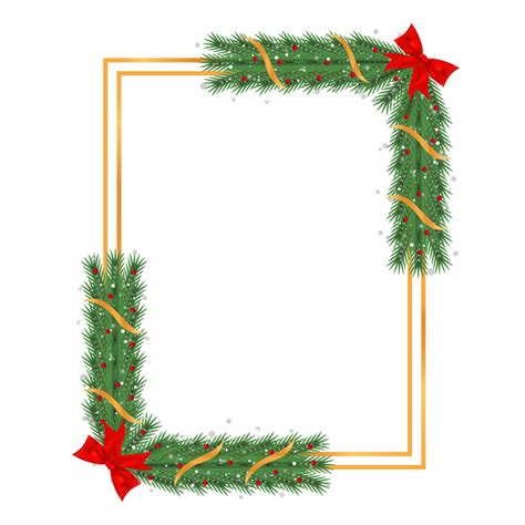 Red Christmas Frame Png