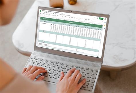 Habit Tracker Template Google Sheets No Complicated Features Just