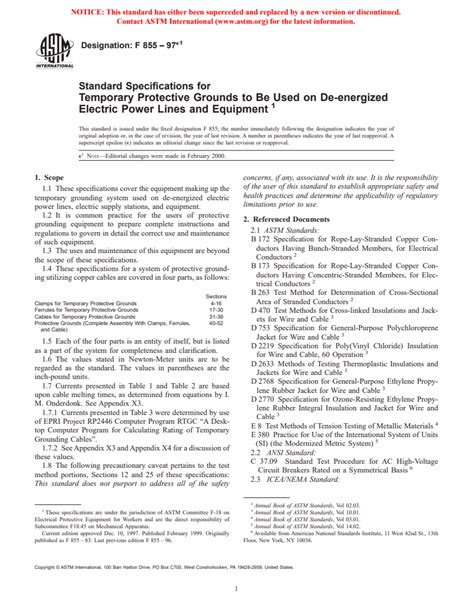 Astm F855 97e1 Standard Specifications For Temporary Protective