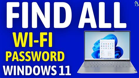 How To Find Wifi Password On Windows 11 Windows 11 Wifi Password Show Youtube