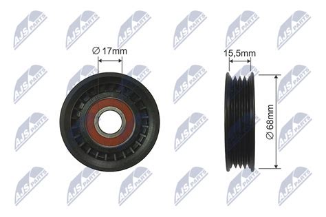 Deflection Guide Pulley V Ribbed Belt Rnk Sb Nty Ac