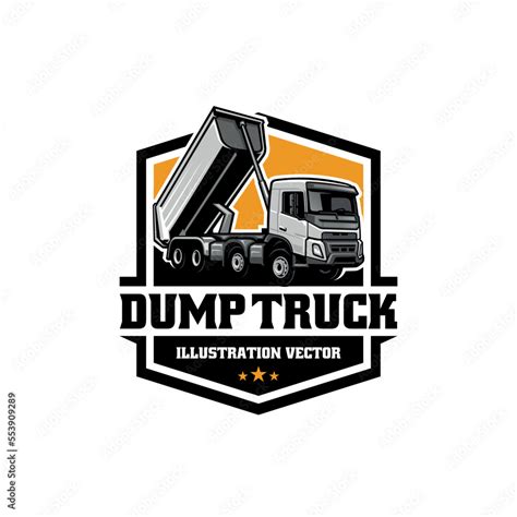 dump truck, trucking premium logo vector Stock Vector | Adobe Stock