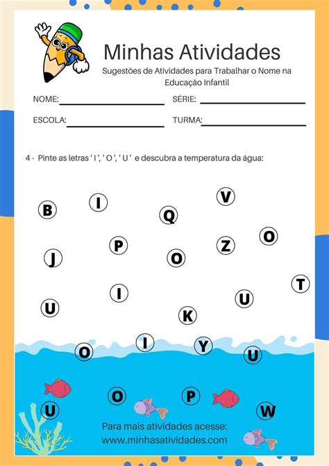 Caderno 9 Atividades Para Trabalhar O Nome