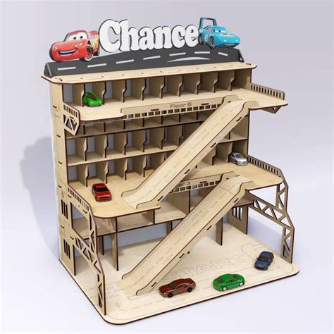 "Garage for toys cars by LAvenueStudio. Style \"Cars\" 🚘" | Kids car ...