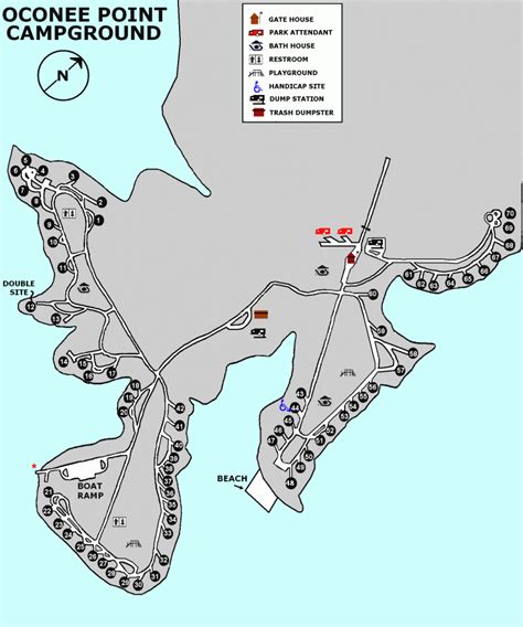 Lake Hartwell State Park Campground Map - Printable Map