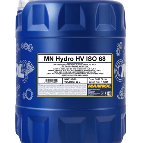 MANNOL Hydro HV ISO 68 2203 Mannol