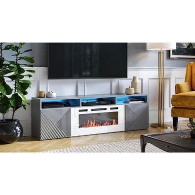 Rent To Own Giza Wh Ef Wall Mounted Electric Fireplace Modern Tv