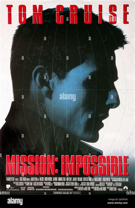 Tom Cruise Poster Mission Impossible 1996 Stock Photo Alamy