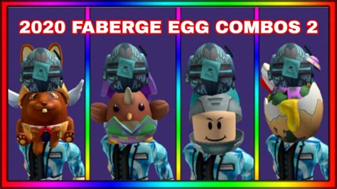 ROBLOX EGG HUNT 2020 FABERGE EGG COMBOS FABERGE EGG OF THE NEW DECADE