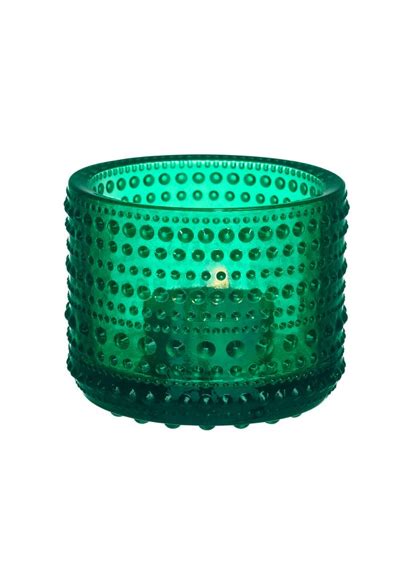 Emerald Glass Votive Candle Holder