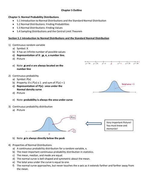 Chapter 5 Statistic Lecture Notes Chapter 5 Outline Chapter 5