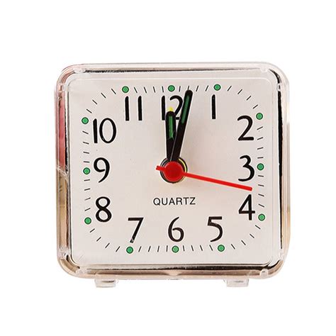 Table Quartz Clock Desk Alarm Battery Powered Home Bedroom Kids Room ...