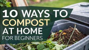 how to compost at home for beginners