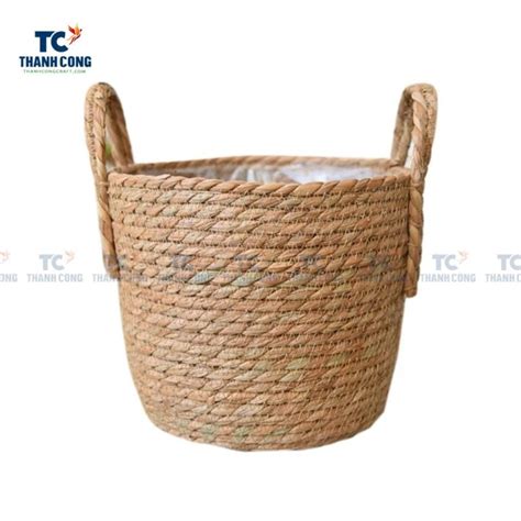 Water Hyacinth Planter With Handles Tcsb