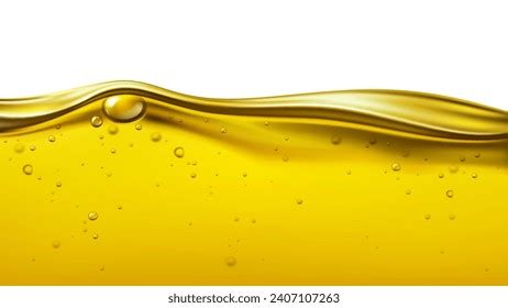 Liquid Vegetable Oil Wave Background Yellow Stock Vector (Royalty Free ...