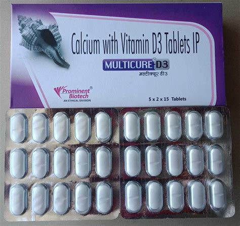 Calcium Carbonate 1250 Mg Eq To Elemental Calcium 500 Mg And Vitamin D3 200 I U Tablet