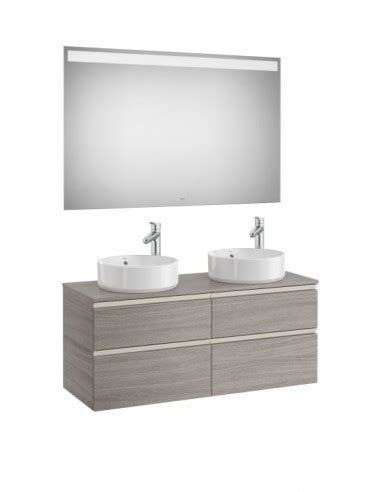 Pack Lavabo De Sobreencimera Roca The Gap Cajones Blanco Mate