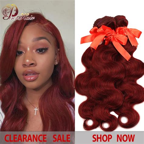 Burgundy Bundles J Hair Honey Blonde Red Hair Bundles Ombre Brazilian