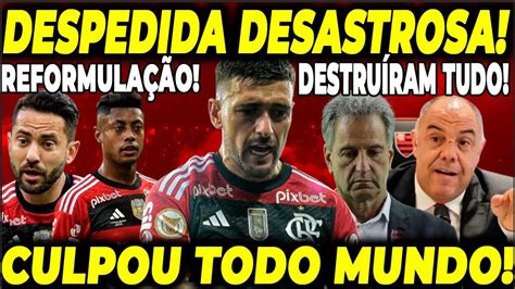 DESPEDIDA DESASTROSA DO FLAMENGO ARRASCAETA CULPA TODO MUNDO