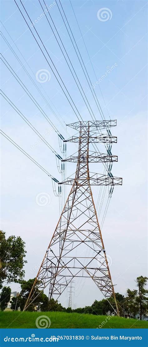 Sutet Tower, a High-voltage Electricity Network Stock Photo - Image of bekasi, electricity ...