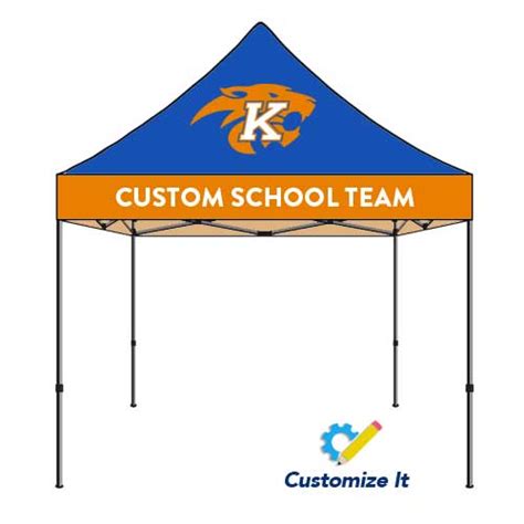 10x10ft School Team Custom Logo Canopy Printed Tent | Peak Banner