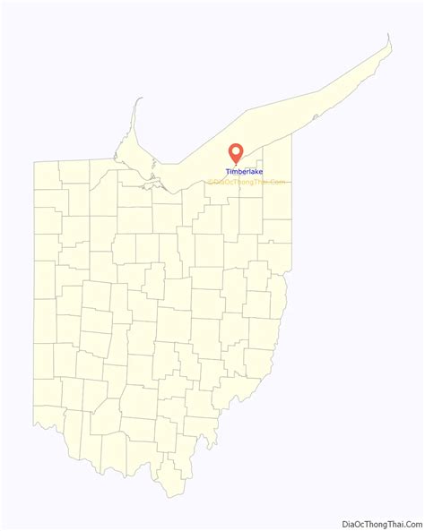 Map of Timberlake village, Ohio - Thong Thai Real