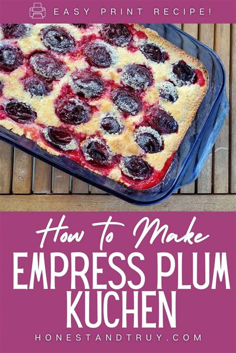 Plum Kuchen: The Simplest and Easiest Recipe for Plum Cake