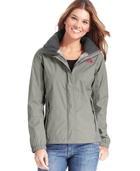 The North Face Jacket Resolve Zip Up Waterproof Jacket Womens