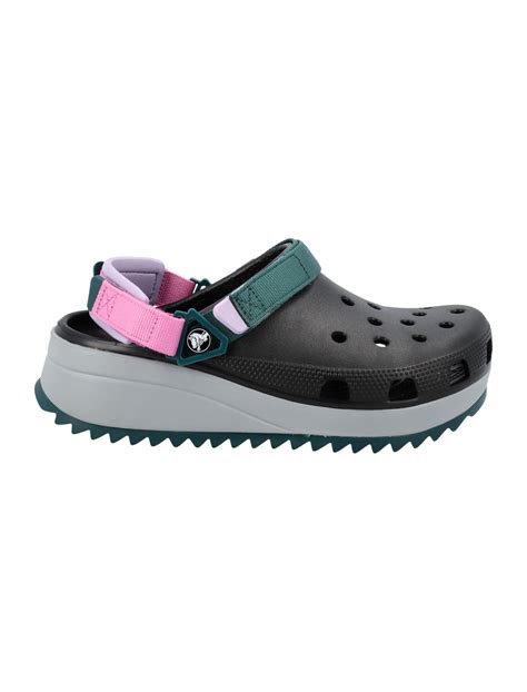 Crocs Classic Hiker Clog In Multi Black Modesens